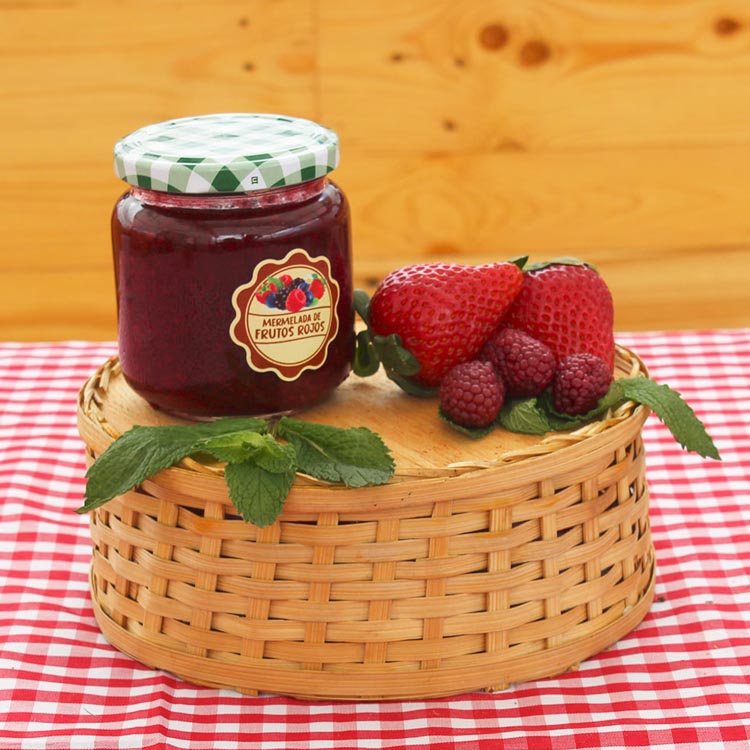 Mermelada artesanal de frutos rojos