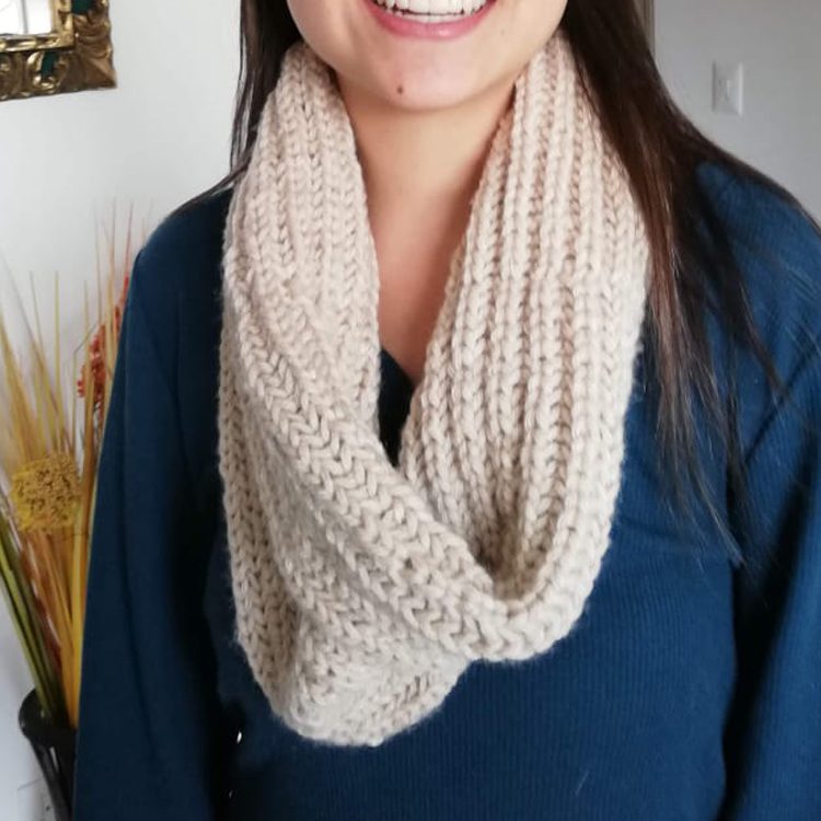 Bufanda tejida en lana
