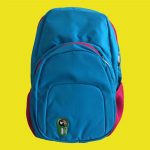 Morral verde con rosado